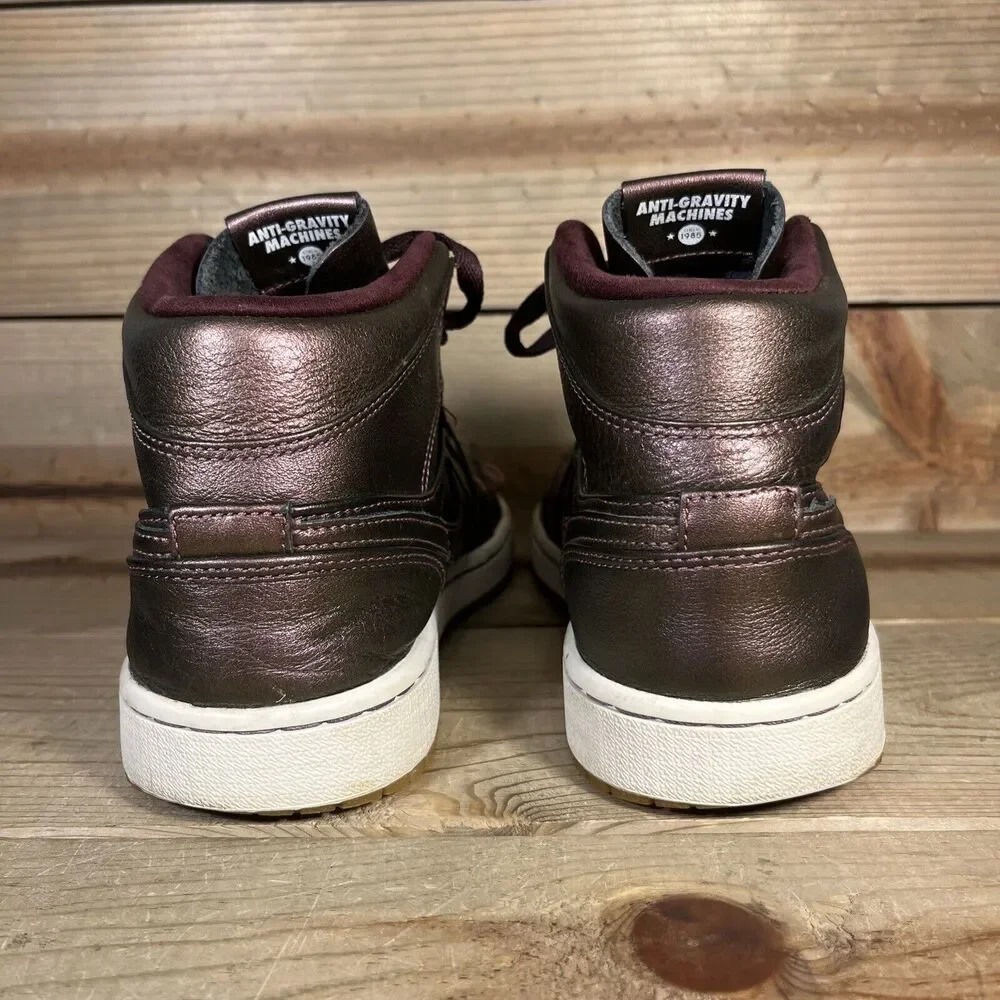RARE Mens 9 - Nike Air Jordan 1 Mid Nouveau “Deep Burgundy Gum” Shoes 629151-605